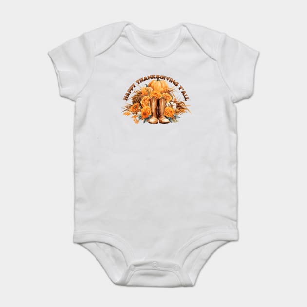 Western Thanksgiving Baby Bodysuit by HolidayBug